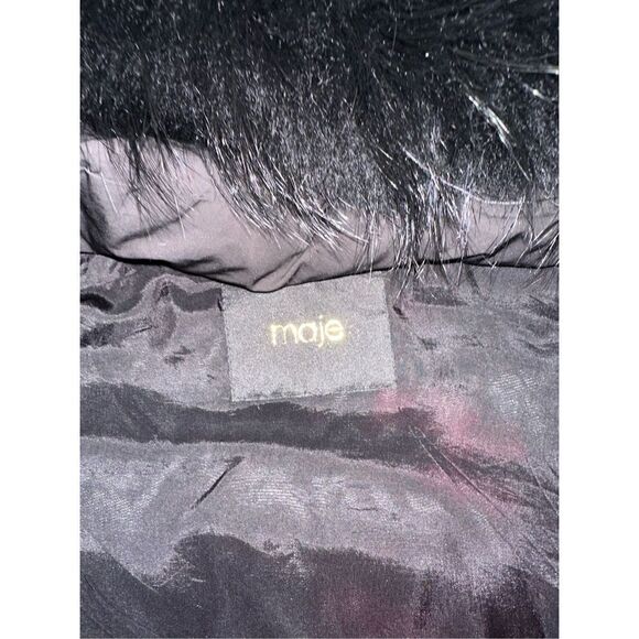 Maje Down Black Jacket size XS - Picture 6 of 7